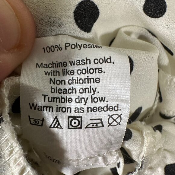 J Crew Polka Dot Sleeveless Flounce Top Size 4 - Picture 9 of 10